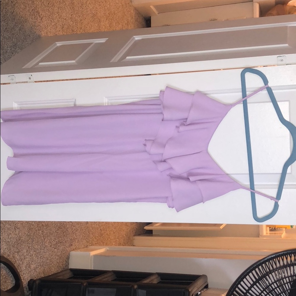 lilac purple strap dress